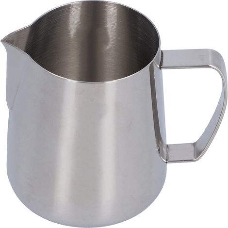 Pitcher à lait inox 304 400ml pour mousseur à café, idéal barista maison (1/5)