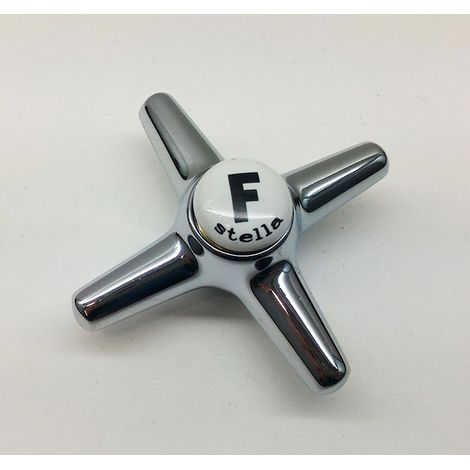 Ricambio maniglia vasca doccia italica con placchetta acqua Fredda Stella CP08-97F (1/2)