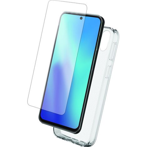 Pack protection coque transparente+verre trempé pour Samsung Galaxy A55 (1/2)