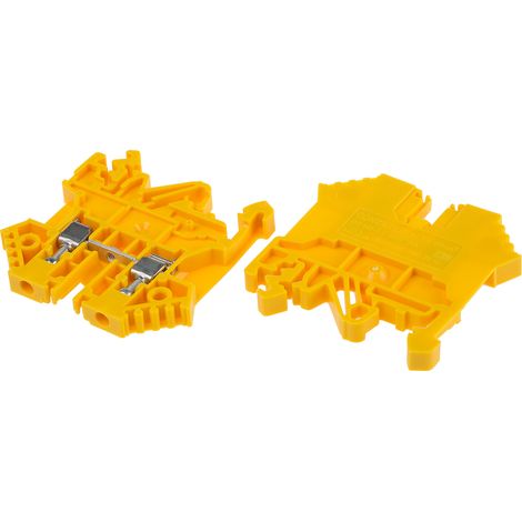 Bloc de jonction RS PRO, 0.2 2.5mm², Jaune ( Prix pour Paquet de 10 )