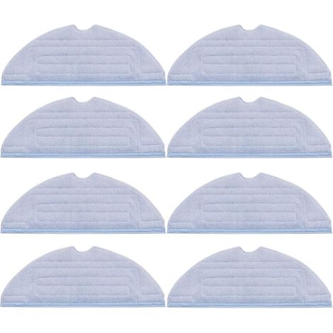 Lot de 8 pièces Serpillère de Rechange pour Roborock S8/S7/S7 Plus/S7 MaxV/ S7 MaxV Plus/ S7 MaxV Ultra /S7 Pro Ultra Aspirateur,Accessoires pour Lingettes en Microfibre