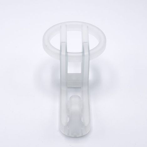 Appendino classico forma tonda effetto vetro satinato color opalino diam. 90 mm in Pvc