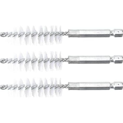 Brosse Plate Nylon 17 mm x 6,3 mm - Lot de 3 pcs - Résistante et Polyvalente pour Nettoyage Précis - D-Work (1/5)