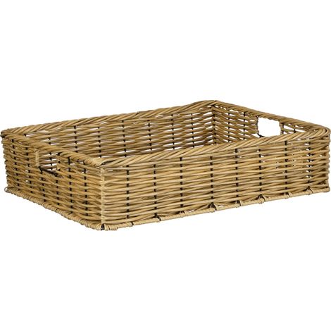 Mica Decorations Aufbewahrungskorb Liam 40 x 30 cm braun