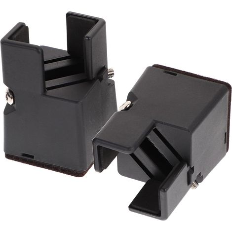 Rehausseurs de Meubles Réglables Optimise l'espace de Rangement et Lot de 2 en ABS et Acier, Largeur Ajustable 1-3,7 Cm Augmente la Hauteur pour Lits et Armoires (1/5)