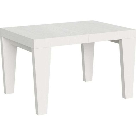 Tavolo allungabile 120/380x90 cm Spimbo bianco frassino