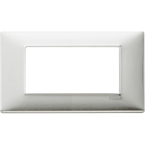 14654.81 Plaque 4 Modules en Aluminium Brossé Plat