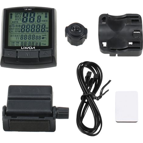 Compteur de vélo sans fil/filaire Lixada, compteur de vitesse et odomètre IPX5 pour VTT et route (1/5)