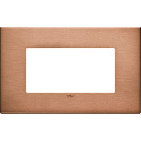 Placca 4M rame spazzolato Vimar 22654.86