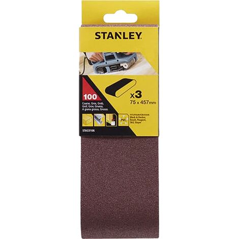 Nastro Abrasivo per Levigatrici a Stanley 100 Gr 75 X 457 mm