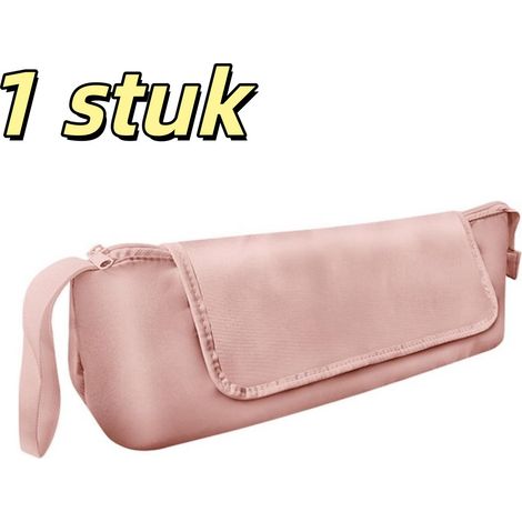 Ensemble de 2 pochettes de rangement pour outils de coiffure 43 x 13 x 14 cm rose pochettes de voyage pour fers à friser et lisseurs (1/5)