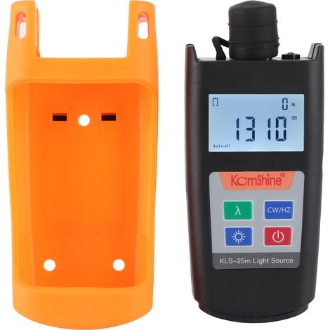 Source lumineuse stable portable double longueur d'onde KLS-25, laser fibre monomode pour test optique, sans batterie incluse, outil de mesure de précision (1/5)