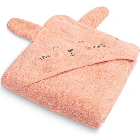 Badetuch 90x90 rosa Kaninchen (1/5)