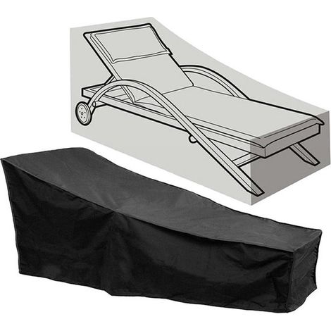 Housse de protection imperméable pour transats, chaises de jardin et chaises longues 200 x 70 x 40 x 70 cm (L x H x l) (1/5)