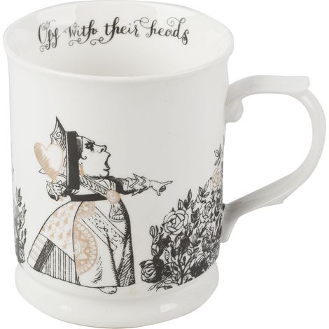 V&A Alice im Wunderland - Becher (Porzellan, 400 ml), Design of Queen of Herzen