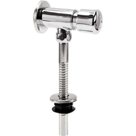 Robinet de chasse d'eau manuel - LON® - chromé - alliage haute qualité - universel maison hôtel bureau (1/3)