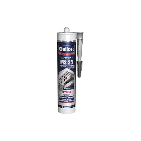 QUILOSA polimero ms35 sintex gris 300ml extreme , Polímero Sintex MS35 Extreme pegado y sellado Blanco Quilosa Sella todo tipo de juntas Escelente adherencia sobre la mayor