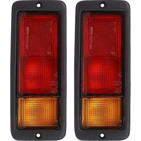 pair Feux arrière gauche et droit pour Mitsubishi Pajero 1992-1999 – Plastique rouge et noir – Installation facile – Ajustement parfait - Mb124963 (1/5)
