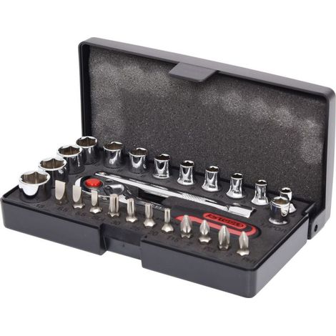 KS Tools 1/4" CHROMEplus Steckschlüssel-Satz, 26-tlg - 918.0626