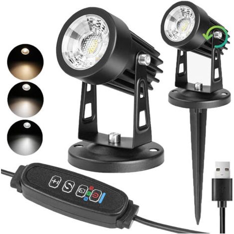 Projecteur LED 5 W pour plantes d'intérieur, 3 modes de couleur, câble de 1,8 m - Un cadeau abordable (1/5)