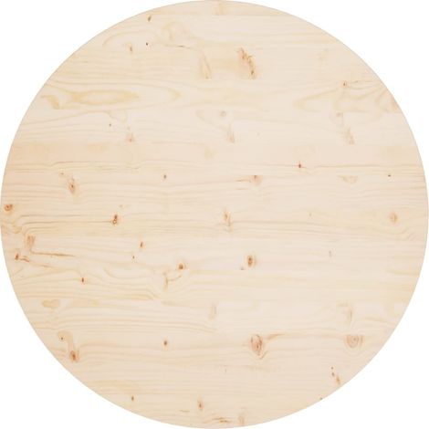 Superficie de mesa madera maciza de pino Ø90x2,5 cm vidaXL