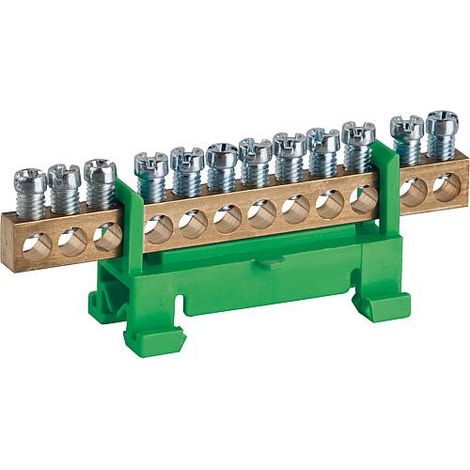 Borne de neutre et de terre BG jaune-vert, type 60/S 12 1 piece (1/2)