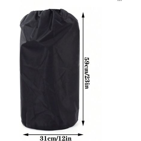 BEBUSINGOTO Gastankabdeckung 210D Oxford-Gewebe, Gasflaschenhülle 31×59 cm, Propantankhülle Schwarz mit Kordelzug für Zuhause, Grillen und Camping (1/3)