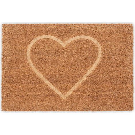 Felpudo corazón de coco