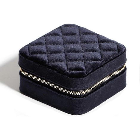 Boîte à bijoux de voyage en peluche, organisateur de bijoux de voyage, étui D (1/4)