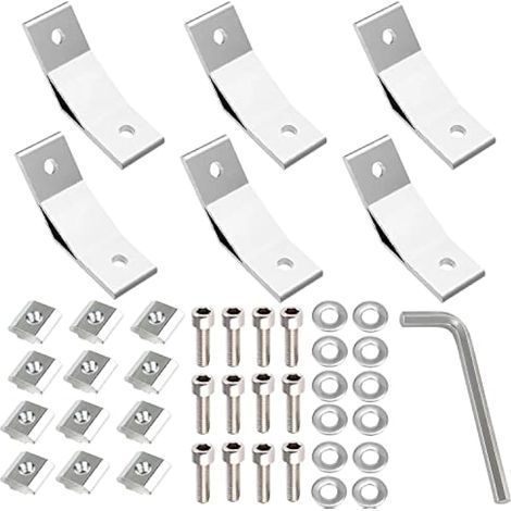 Degrés Support d'Angle en Aluminium pour Profilés 4040 Degrés Accessoires D'angle De Profilé En Aluminium Connecteur de Réparation 135 Degrés 6pcs(4040 135¡ã) (1/5)