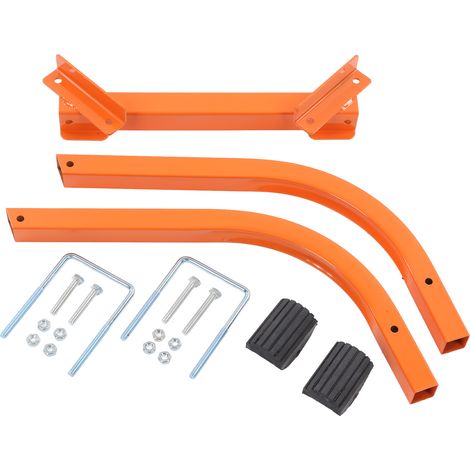 Échelle crochet toit aluminium alliage antirouille stabilisateur stable pour travail en hauteur orange (1/5)