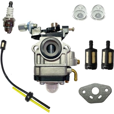 11-mm-Vergaser für 2-Takt-Motoren (22 cm³, 26 cm³, 33 cm³, 34 cm³, 36 cm³) für Heckenscheren, Freischneider, Kettensägen, Rasenmäher (32F, 34F, 36F, TU26)