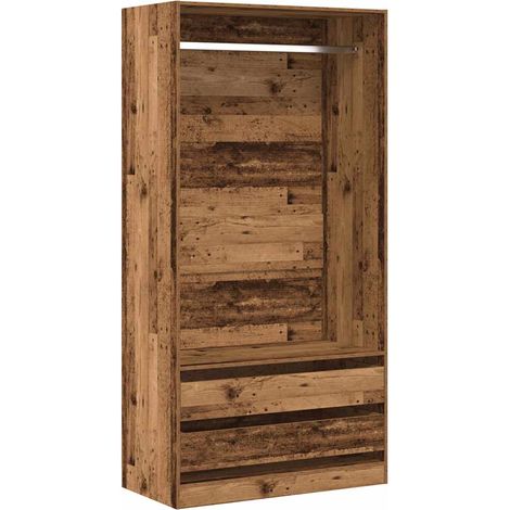 Maison Exclusive - Kleiderschrank Altholz-Optik 100x50x200 cm Hol (1/5)