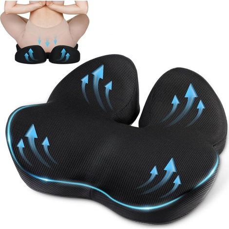 Bürostuhlkissen, ergonomisches Sitzkissen zur Linderung von Druck und Schmerzen in Hüfte, Steißbein und Ischias