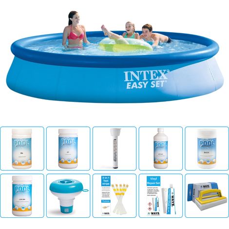 Intex Piscine Easy Set Ronde - 396x84 cm - 11-pièces S43246 (1/5)