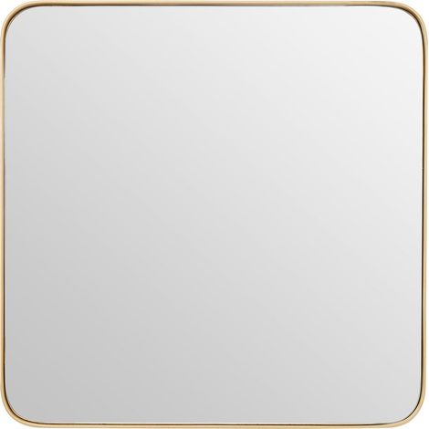 Premier Housewares Small Gold Finish Square Wall Mirror (1/5)