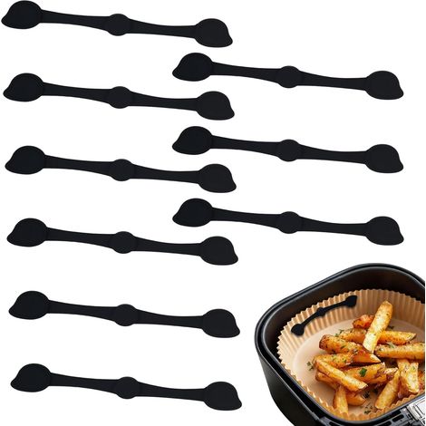Magnete für Heißluftfritteusen – Magnete verhindern Verrutschen und Anbrennen, BPA-frei, Zubehör für Fritteusen (9 Stück Heißluftfritteusenmagnete)