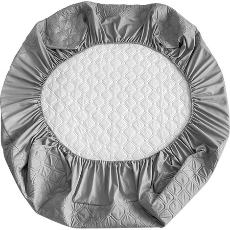 Protège-matelas à carreaux carrés, imperméable, anti-poussière et anti-fuites d'urine, pour la maison et l'hôtel, 90 x 200 cm / 35,4 x 78,7 pouces (1/5)