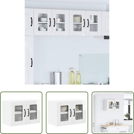 Hochglanz Weiß - Küchenschrank Hochglanz Weiß 60 x 31 x 40 cm Holzwerkstoff (1/5)