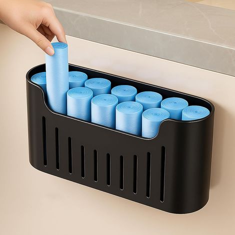 boîte de rangement pour porte d'armoire de cuisine,Noir  Boîtes de rangement pour petits objets (penderie, salle de bain, réfrigérateur) (1/5)