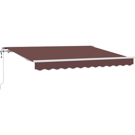 Maison Exclusive - Tenda Retrattile Marrone 250 x 200 cm Tessuto