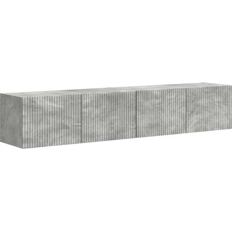 Mobile TV da parete 2 pcs Calcestruzzo 78,5 x 31 x 29,5 cm vidaXL
