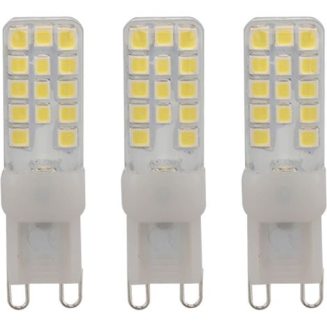 Ortviai Ampoules LED G9 5 W 6000 K Dimmables – Lot de 3, Économes en énergie, pour lustres et plafonniers (1/5)