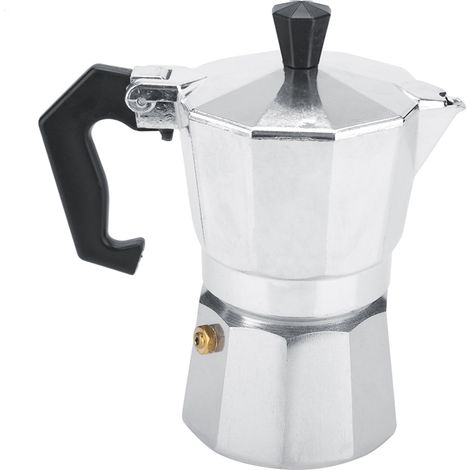 Moka pot italien en aluminium, cafetière expresso pour gazinière, usage maison bureau (1/5)