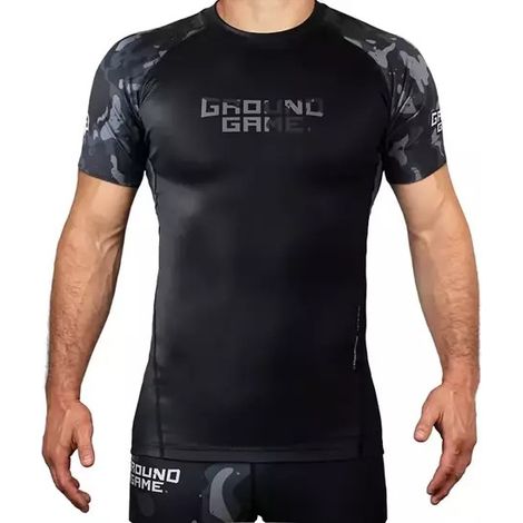 Ground Game Herren-Camo-Rashguard 4.0 Kurzarm Größe L