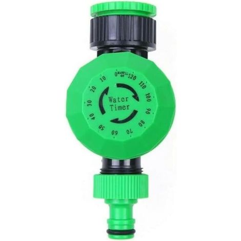 Minuterie d'arrosage mécanique – Programmateur automatique pour robinets 1/2 et 3/4 – Durée d'arrosage jusqu'à 120 minutes – Plastique résistant aux intempéries
