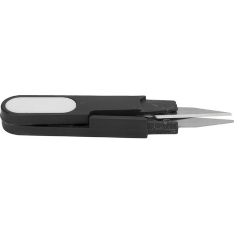 Sicherheits-Trimmer, Kreuzstich-Haarschneider, Fadenschneider, U-förmige Nähschere, Zubehör (Schwarz) (1/5)