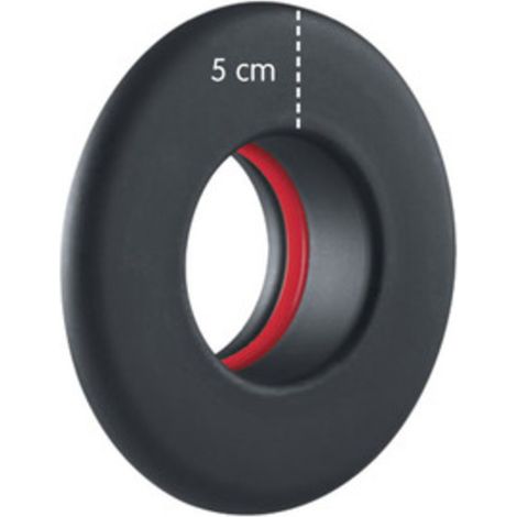 ROSONE PER STUFA A PELLET CORONA 5 CM D 8 CM NERO OPACO- 1,0 pz