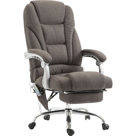 Sedia ufficio massaggiante Pacific in tessuto grigio scuro