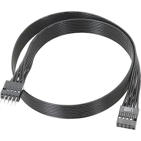 9-poliges USB-Flachverlängerungskabel (Stecker auf Buchse, 24 AWG) [NX] (1/5)